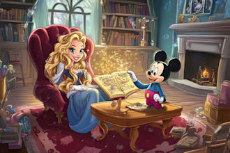 create unique artistic illustrations in disney style
