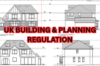 create UK building regulation hmo loft conversion and building extension drawing