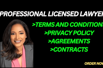 draft legal contracts, agreements, terms and conditions, attorney, mou