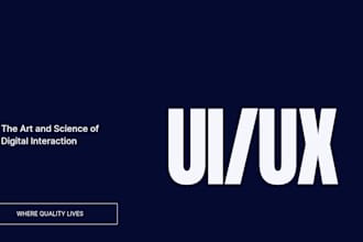 design modern mobile and web UI UX for apps and websites