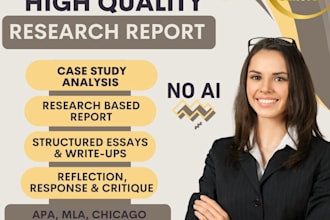 write business reports, case study analysis, research articles