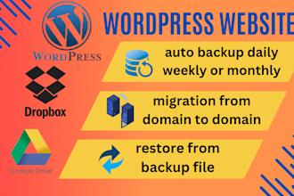 setup backup,migration or restore wordpress website