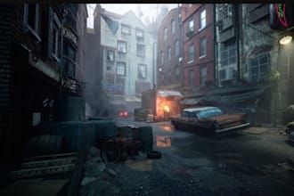 design 3d game environment, level design, game map, ue5 game level 2d 3d