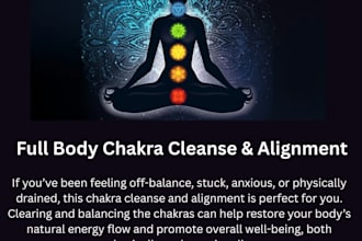 cleanse and align all the chakras