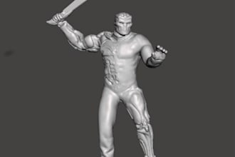 do 3d printable files models games toys miniature, 3d character monster zbrush