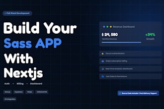 build a producation ready saas web app mvp with nextjs stripe and supabase