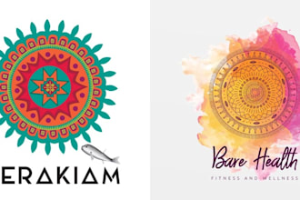 redesign geometry mandala mystical spiritual logo design