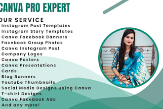 be your canva expert for any canva editing and canva designs