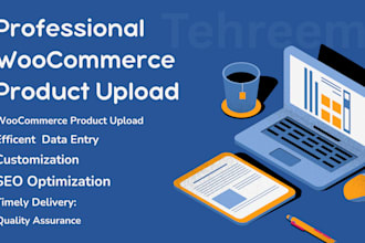 do wordpress data entry , woocommerce product listing