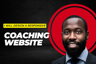 design a responsive coaching website for speakers, coaches
