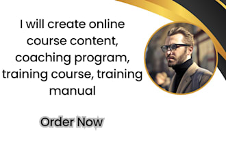 create online course content coaching program training course training manual