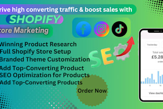 design a premium shopify dropshipping store with winning products