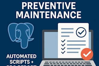perform preventive maintenance for your postgresql and deliver a full PDF report