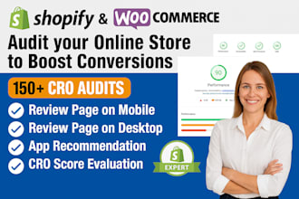 increase shopify sales with cro audit and review