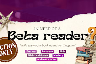 beta read and give feedback on your manuscript