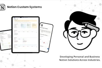 develop a notion system for productivity and organization
