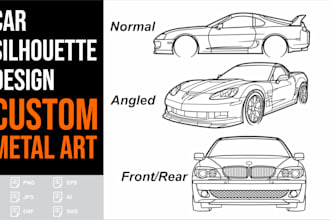 draw custom vehicle for metal art