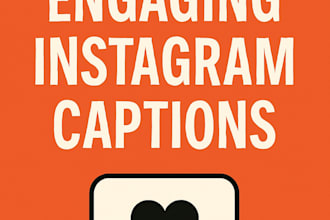 write creative and engaging instagram captions for you or your brand