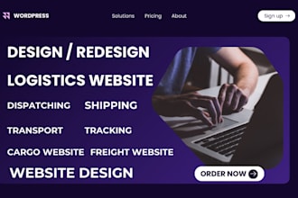 design a professional cargo, logistics, or freight forwarding website