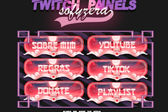 do your twitch panels