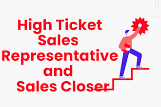 do sales representative, sales closer, online sales and lead generation