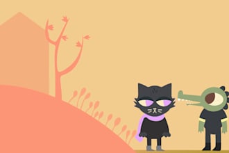 draw you and your partner in night in the woods style