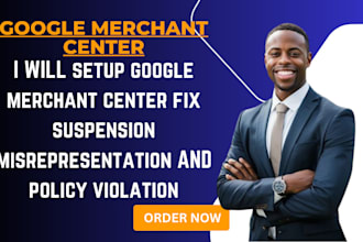 setup google merchant center fix suspension misrepresentation policy violation