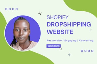 design shopify dropshipping store