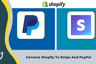 add paypal or stripe to shopify, wordpress, fast and secure