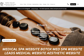 build medical spa website med spa website lead medical website aesthetic website