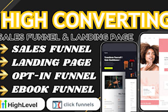 landing page sales funnel in systeme io clickfunnels gohighlevel kajabi kartra