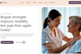 build squarespace therapy website mental health physiotherapy website
