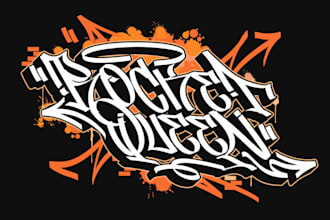 design graffiti logo or graffiti illustration