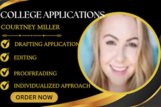 thoroughly edit your college applications and personal statements