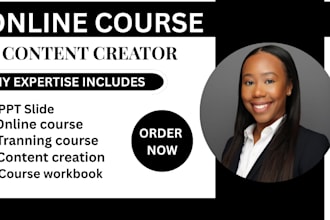 create online course content, course curriculum lesson plan course creation ppt