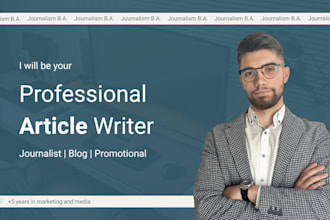 write professional journalistic articles