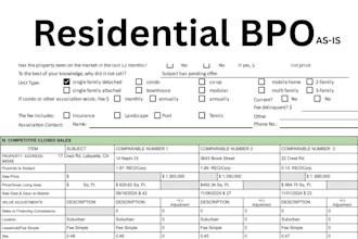 provide a residential bpo report