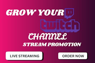 organically promote and bring live viewers to your twitch channel