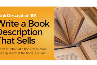 do a perfect book description or book blurb for you
