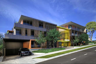 redesign realistic villa,cgi apartment, facade exterior,estate design, d5 render