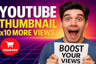 make viral, clickbait gaming, youtube or any thumbnails
