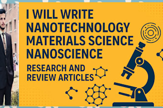 write research and review articles in nanotechnology