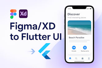 convert your figma or xd design into pixel perfect flutter UI