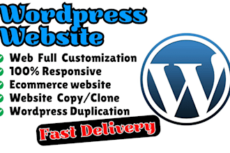 help create clone copy edit design revamp responsive, luxury wordpress website