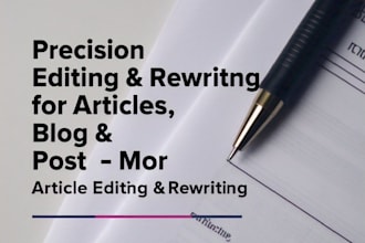 do article editing and rewriting
