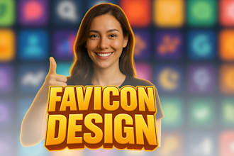 design a modern custom favicon for your website in 24h