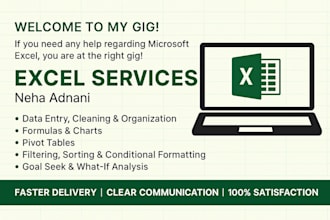 solve your excel challenges using formulas, pivot tables,etc