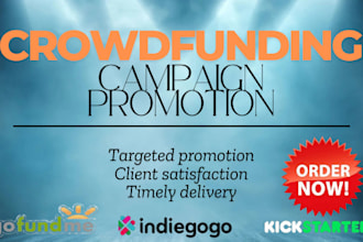 do crowdfunding campaign promotion indiegogo market crowdfunding for fundraising
