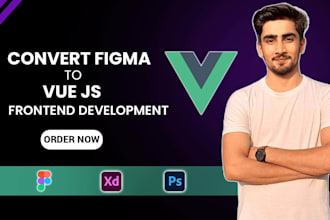 convert figma to vue with tailwind and  reusable components