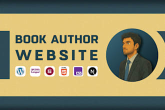 develop modern book author websites, ebook landing page or online course website